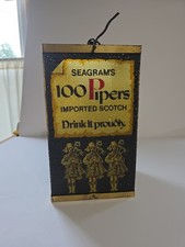 Vintage Rare Seagram’s 100 Pipers Scotch  Light Up picture