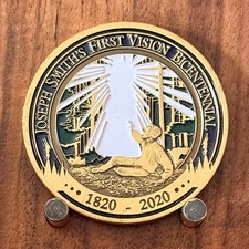 Joseph Smith First Vision Bicentennial Religious Challenge Coin  M#14 picture