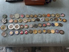 Lot Of 53 Challenge Coins - AF CMSGT - 1967-2002 picture