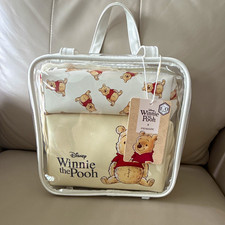 Primark Disney Winnie the Pooh 100 Years Clear Zip Cosmetic Bag Set NWT Sealed picture