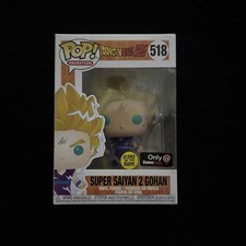 Funko Pop Dragon Ball Z Super Saiyan 2 Gohan, #518 Game Stop, Glow In Dark picture