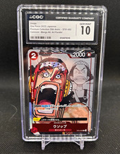 One Piece 2022 Premium Collection 25th Anniv Japanese Usopp ST01-002 CGC 10 picture