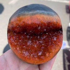 1.3LB Large size Citrine geode quartz cluster crystal specimen Healing 1pc picture