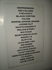 BLACK FLAG set list from greg ginn on first half of 2019 US TOUR punk picture