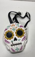 Loungefly Disney Parks Coco Sugar Skull White Calavera Glitter Mini Backpack picture