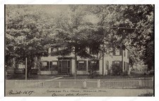 Hingham Massachusetts 1900s Garrison Tea House Porch Standard Postcard picture