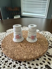 Vintage Candle Holders - Set Of 2 - Mint Condition /no Chips And No Cracks picture