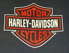 Vintage Harley-Davidson Motorcycles Denneys Ft. Smith AR Shirt XL Holoubek Black picture