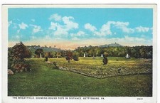 The Wheatfield- Round Tops in distance-Civil War-Gettysburg, PA-Vintage Postcard picture