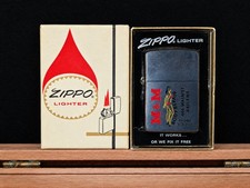 1973 Vintage Zippo M&M Body Repair Abilene TX Advertising Lighter w/ Box picture