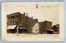 1912 I O O F Building Dry Goods Store Milford Center Ohio OH RPPC Photo Postcard picture