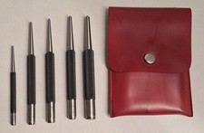 Starrett S-117 Machinist Center Punch Set 5-Piece W/ Pouch picture