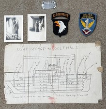 Original WW2 D-Day Normandy 501st 101st Airborne Paratrooper Named grouping  picture