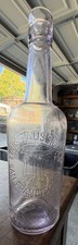 Rare antique amethyst Louis Taussig & Co San Francisco whiskey bottle picture