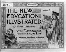 Washington D.C. 1900 New Education Illustrated Arithmetic Title Page Print picture