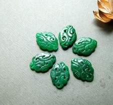 1pc Accessory Natural Jadeite Jade Piece Diy Earrings Necklace Bracelet Pendant picture