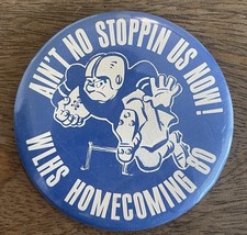 VTG West Liberty Iowa Comets Football High School Pinback Pin Homecoming 1980 3” picture