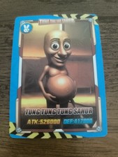 *Pregnant* Tung Tung Sahur Holo Italian Brainrot Trading Card 2025 picture