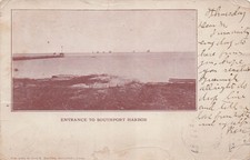  Southport CT Connecticut Harbor Entrance Vtg Postcard 40A picture