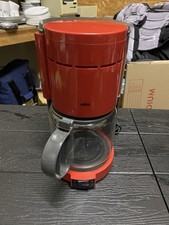 Rare red and gray vintage 4063 Braun Aromaster 12 cup coffeemaker Germany  picture