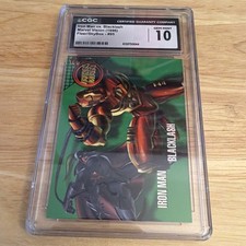 Iron Man Vs. Blacklash Marvel Vision 1996 Fleer/Skybox #95 Graded picture