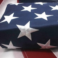 6x10 Foot American Flag Embroidered US Flag USA Banner Heavy Duty Nylon picture