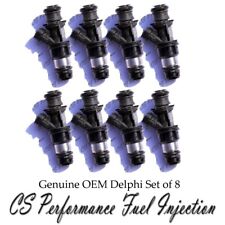 OEM Delphi Fuel Injectors Set (8) for Cadillac Chevy GMC 4.8 5.3 6.0 V8 picture