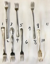 Vintage Little Forks Silverware Flatware, BOGO FREE, YOUR CHOICE, 7 Pieces Avail picture