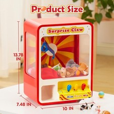 Claw Machine Arcade Toy with LED Light & Adjustable Sound, Rechargable Dispenser picture