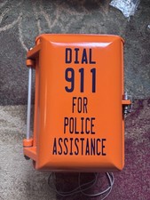 Nassau County Police Department Vintage Telephone Emergency Callbox picture