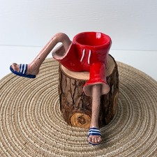 Creative Leg Shape Resin Planter Funny Human Leg Flower Pot Home Decor picture