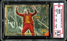 2022 DC Comics Extended Universe HOLO FOIL DC-F-008 Joker Joaquin Phoenix CG 9.5 picture