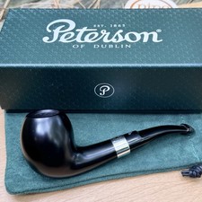 Peterson Sherlock Holmes Ebony Strand P-Lip Pipe - New picture