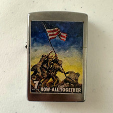 Zippo “Now All Together” Patriotic Flag Lighter - Flags & Patriotic Theme picture