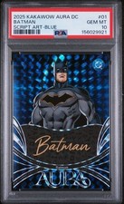 2025 KAKAWOW AURA DC BATMAN SCRIPT ART BLUE /95 #1 PSA 10 picture