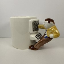 Cute Rare Vintage Omnibus Fitz Floyd Man Punching Computer picture