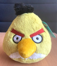 Commonwealth Toys 2010 Angry Birds Yellow Bird 5 inch Stuffed Plush No Sound picture