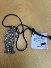 Vintage Handcrafted Pewter Figural Hanging Made in USA Original Tag picture