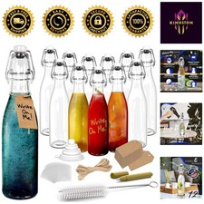 12 Pack Airtight 12 Oz Flip Top Glass Bottles - Perfect for Kombucha & Gifts picture