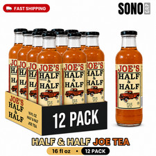 Joe Tea Half & Half Tea 20 Fl Oz, 12 Pack Glass Bottles picture
