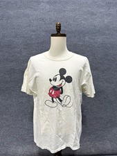 Vintage Hanes Heavyweight Mickey Mouse T-Shirt Adult XL Disney USA Cream picture