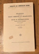 HSCA JFK/MLK Assassinations - Legislative & Admin. Reform Vol. 1 - RARE picture