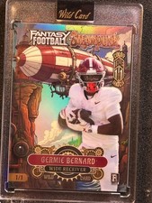 Fantasy Football Steampunk Wild Card 2026 Germie Bernard true one of one picture