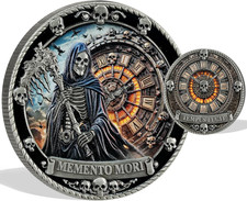 Memento Mori Coin EDC Stoic Medal Stoicism Gift picture