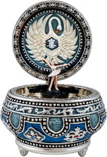 Swan Lake Hinged Hinged Musical Trinket Box by The San Francisco Music Box picture