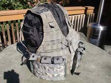 MOLLE II US Army FLC Chest Rig Tactical Vest w/ 2 Triple Mag Panels ACU NICE picture