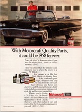 1990 Motorcraft Ford 1958 Thunderbird Quality Parts Magazine Print Ad picture
