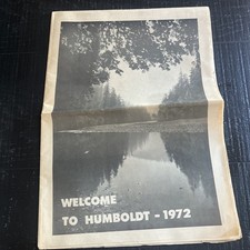 1972 Humboldt County California  Newspaper Cities Guide Maps picture