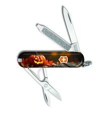 Victorinox Swiss Army HALLOWEEN PUMPKIN PARTY CLASSIC SD Knife Multi Tool RH221 picture