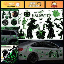 16Pcs Glow in the Dark Halloween Car Magnet Decor Set - Spooky Vehicle Decoratio picture